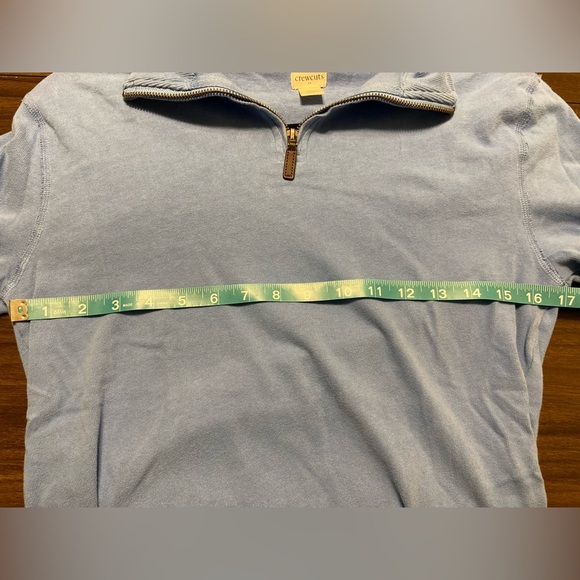 Crew Cuts by J. Crew Kid’s Girl’s XL Blue Quarter-Zip Pullover - Picture 5 of 5
